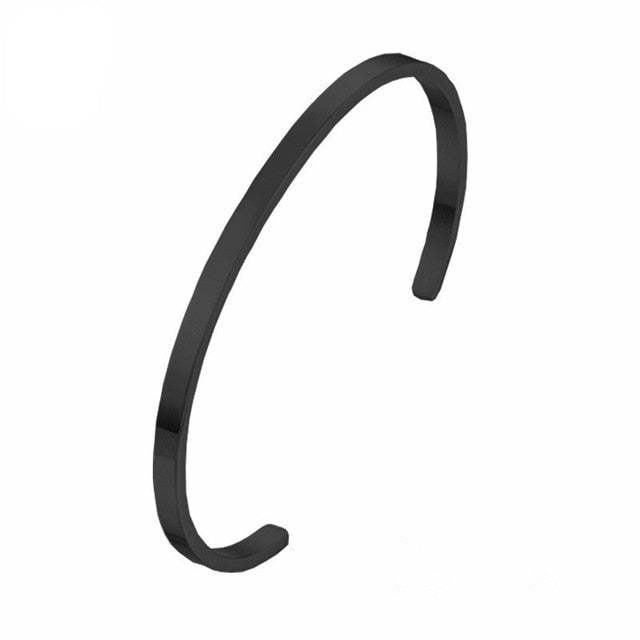 Antonios Minimalist Bracelet Men - AntoniosClothing - Black