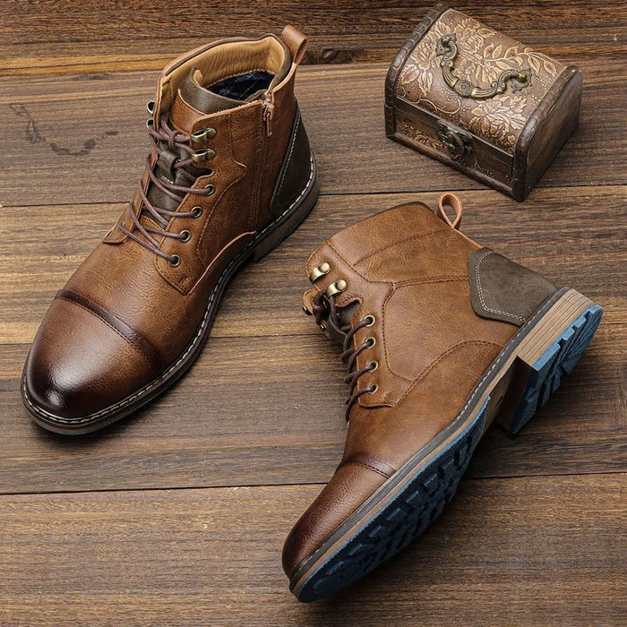 ANT american boots - AntoniosClothing - Red Brown