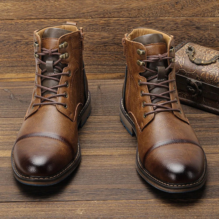 ANT american boots - AntoniosClothing - Red Brown