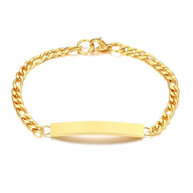 Antonios Minimalist Stainless Steel Bracelet Men - AntoniosClothing - Gold