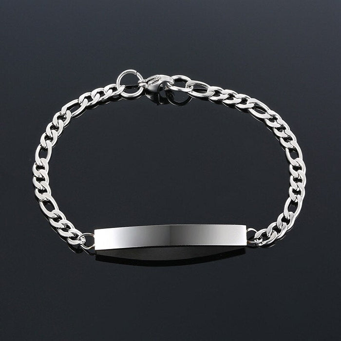 Antonios Minimalist Stainless Steel Bracelet Men - AntoniosClothing - Silver