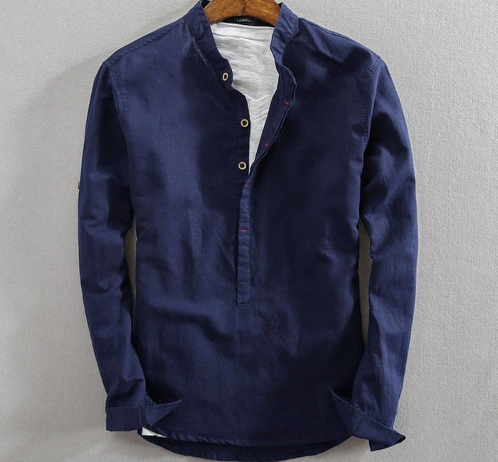 AntoniosClothing Casual Long-Sleeve Shirt for men - AntoniosClothing - Blue Shirt