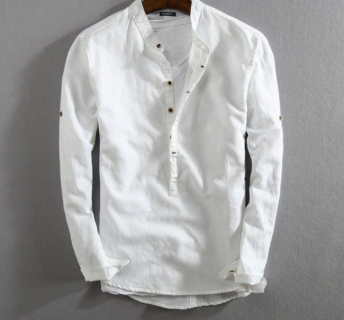 AntoniosClothing Casual Long-Sleeve Shirt for men - AntoniosClothing - White Shirt