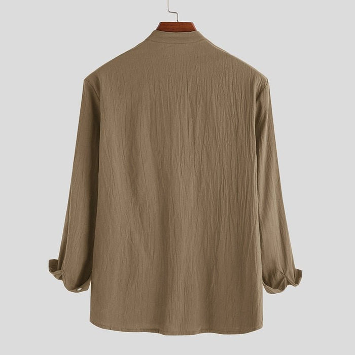 AntoniosClothing Casual Long-Sleeve Shirt for men - AntoniosClothing - White Shirt