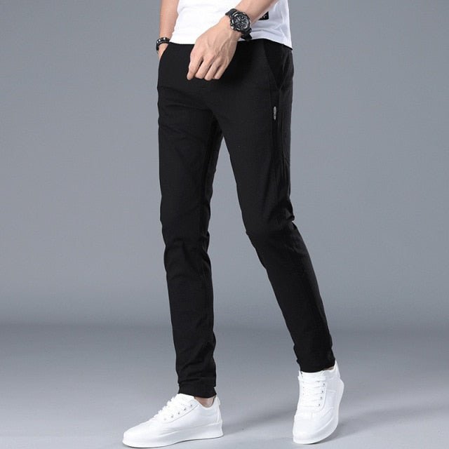 Antonios Perfect Fit Casual Pants Men - AntoniosClothing - black
