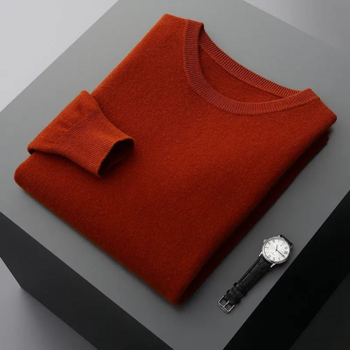 Antonios Pure Wool Sweater - AntoniosClothing - Caramel Color