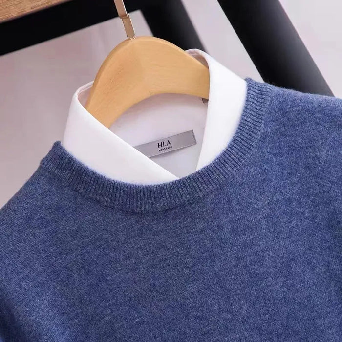 Antonios Pure Wool Sweater - AntoniosClothing - Caramel Color