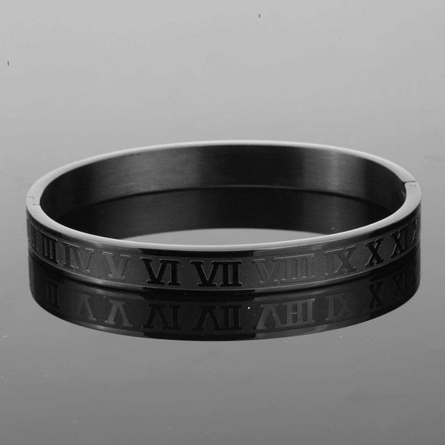 Antonios Roman Bracelet Men - AntoniosClothing - Roman Black