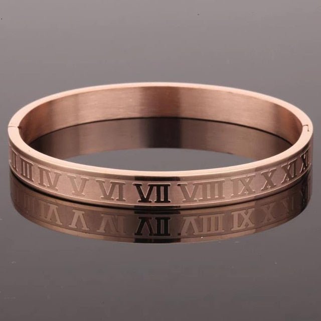 Antonios Roman Bracelet Men - AntoniosClothing - Roman Rose Gold