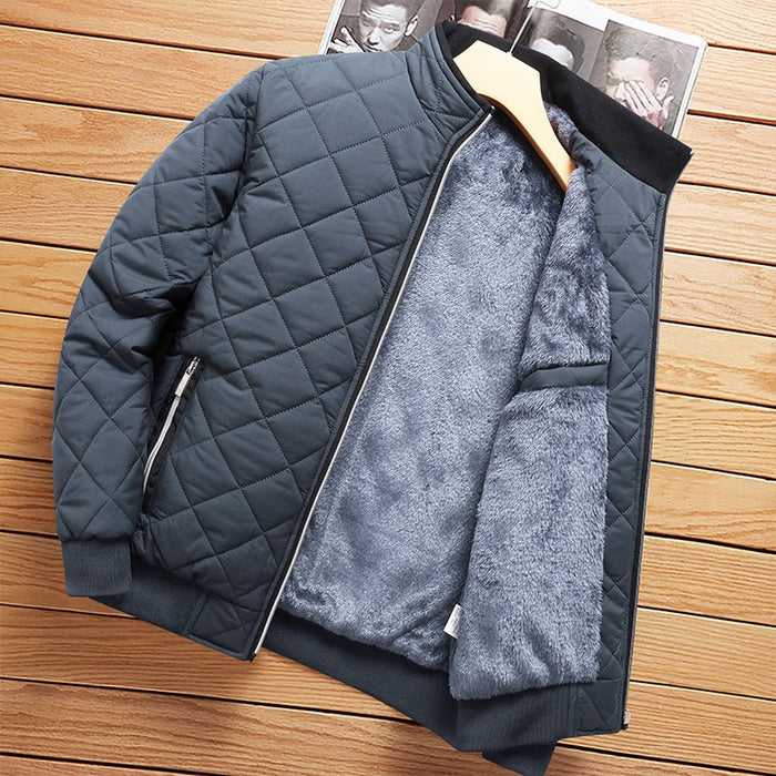 Antonios Winter Slim Fit Cotton Jacket Men - AntoniosClothing - grey