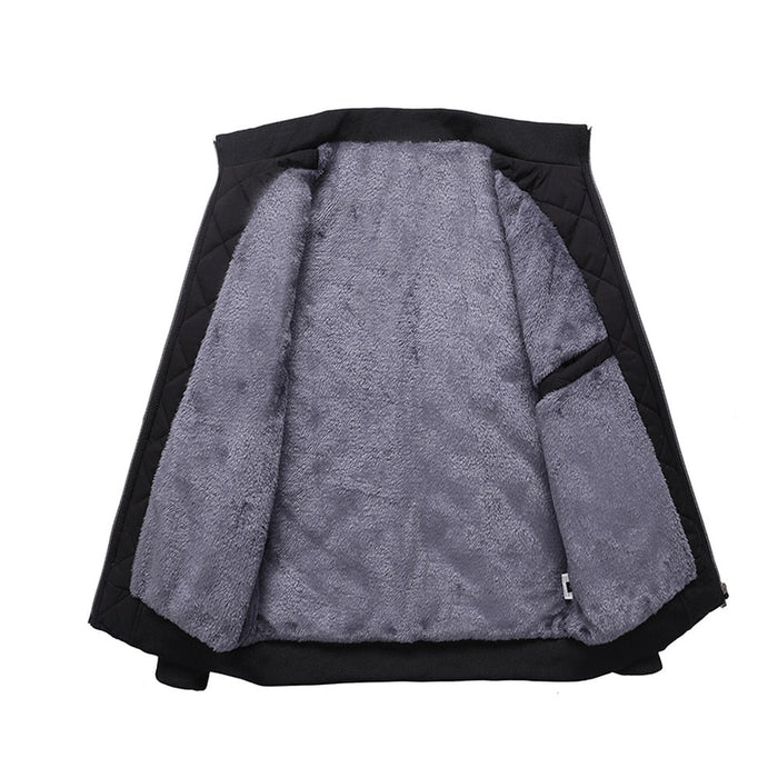 Antonios Winter Slim Fit Cotton Jacket Men - AntoniosClothing - black