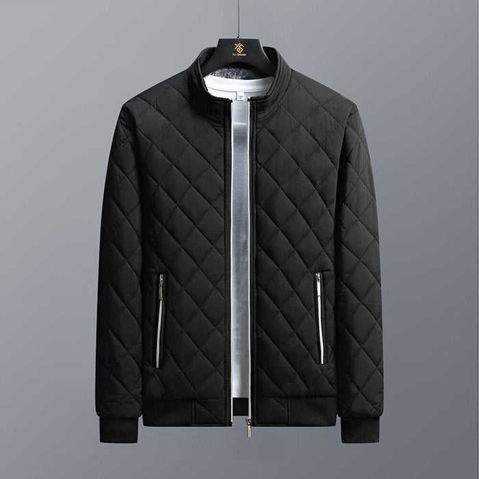 Antonios Winter Slim Fit Cotton Jacket Men - AntoniosClothing - black