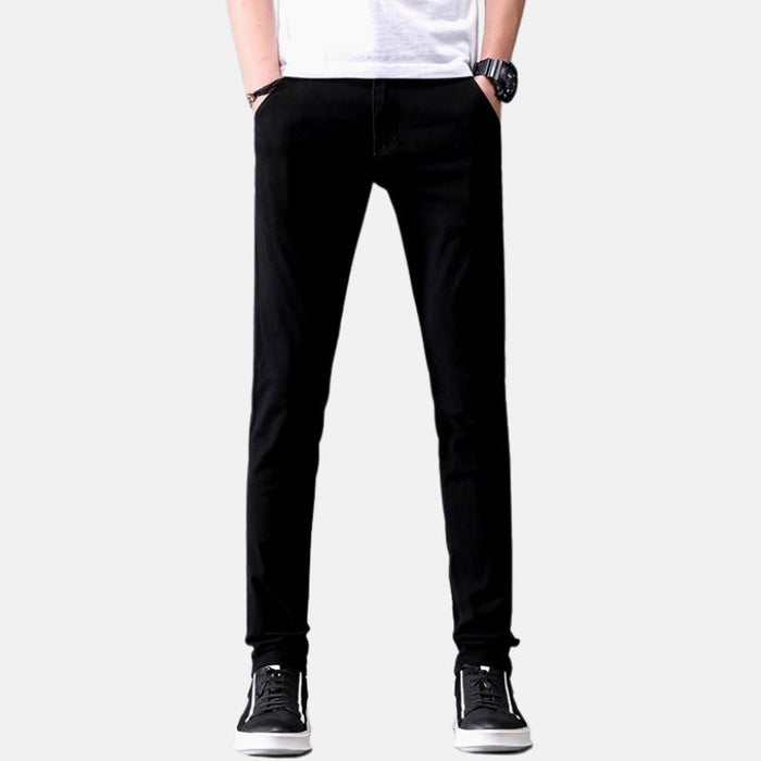 Antonios Slim Fit Cotton Stretch Trousers Men - AntoniosClothing - Khaki