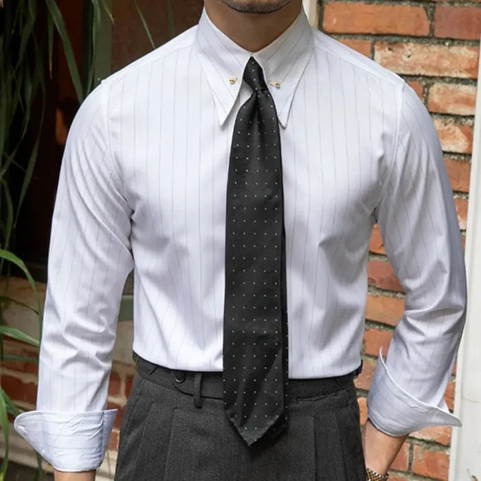 Antonios Business Camisa - AntoniosClothing - White EXCLUED tie