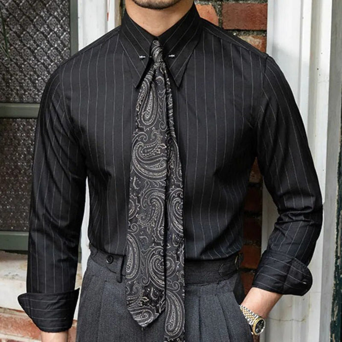 Antonios Business Camisa - AntoniosClothing - Black EXCLUED tie