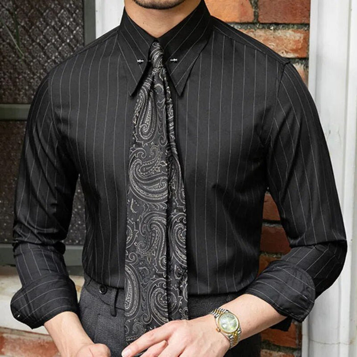 Antonios Business Camisa - AntoniosClothing - Black EXCLUED tie
