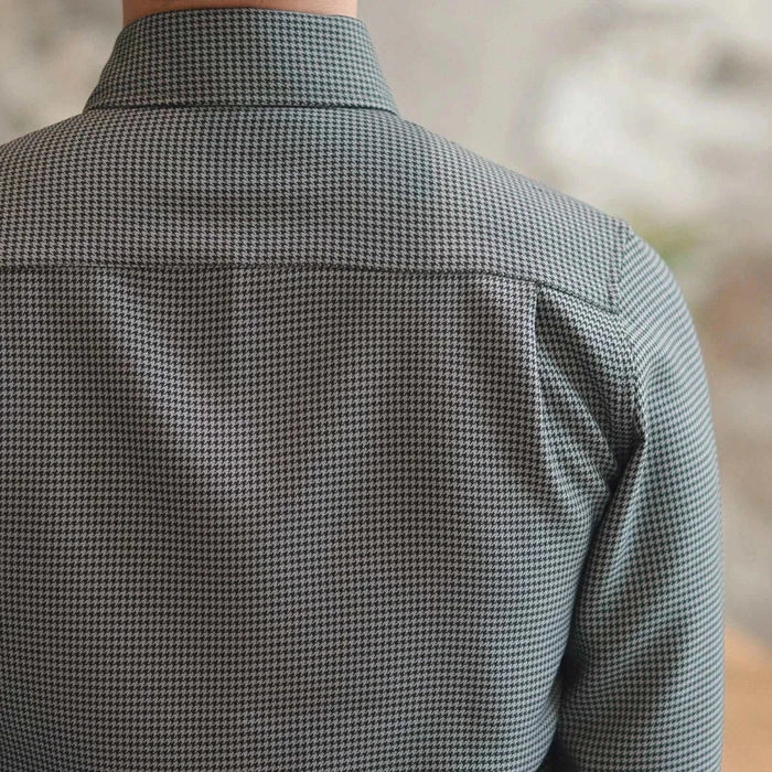 Office tuxedo long-sleeve shirt - AntoniosClothing - Gray