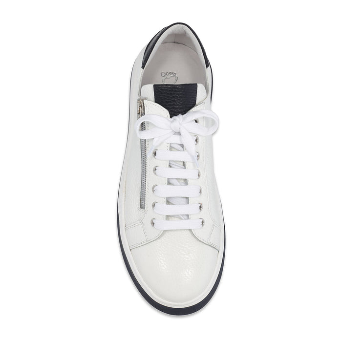 Statement: White Leather & Navy | Men's Trainers for Plantar Fasciitis Shoes Sole Bliss