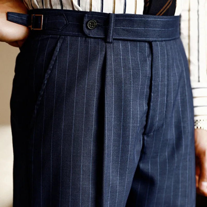 Elegancy Striped Pants - AntoniosClothing - Blue
