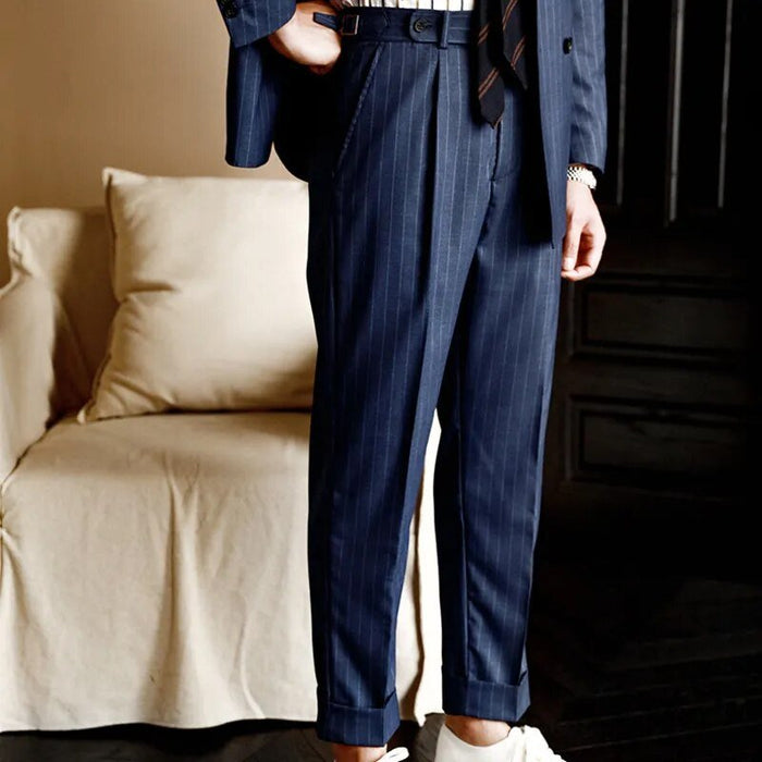 Elegancy Striped Pants - AntoniosClothing - Gray