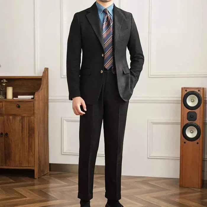 Wedding 2 piece premium suit - AntoniosClothing - Beige suit