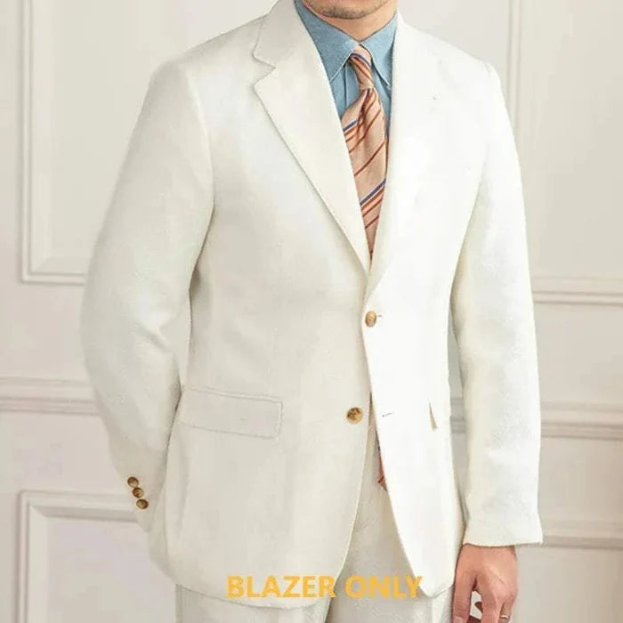 Wedding 2 piece premium suit - AntoniosClothing - Beige blazer