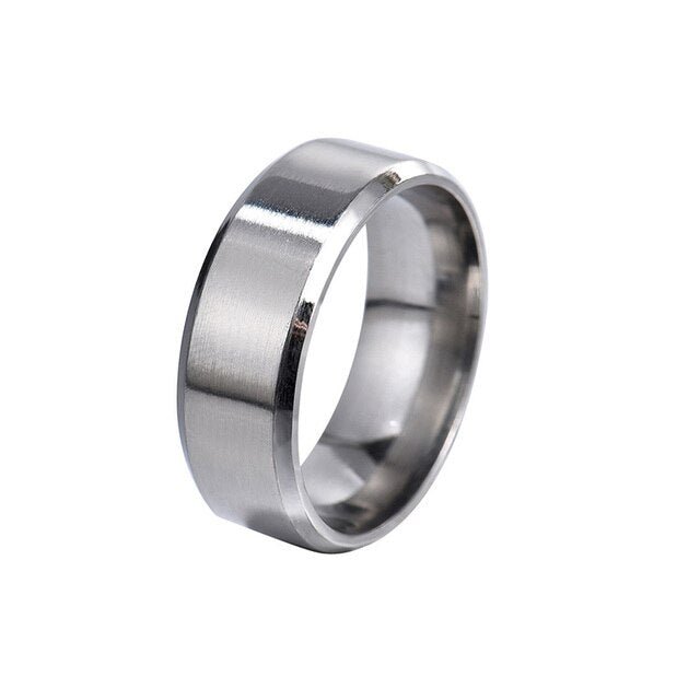 Antonios Titanium Ring Men - AntoniosClothing - Silver