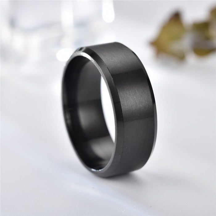 Antonios Titanium Ring Men - AntoniosClothing - Silver
