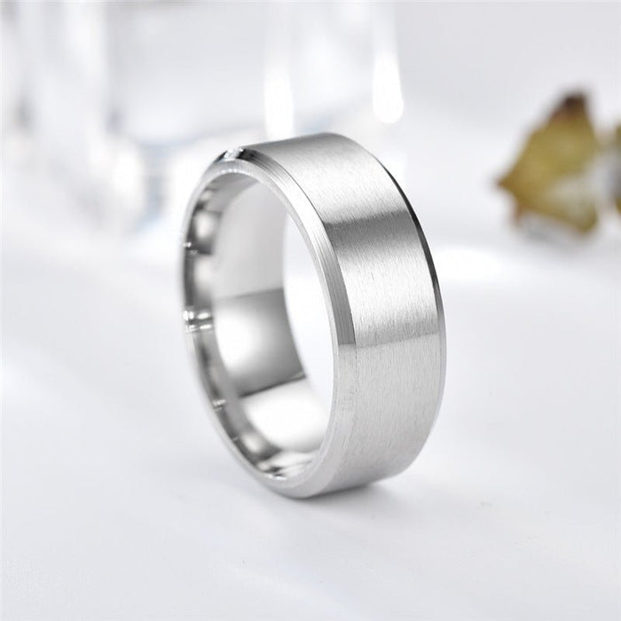 Antonios Titanium Ring Men - AntoniosClothing - Silver