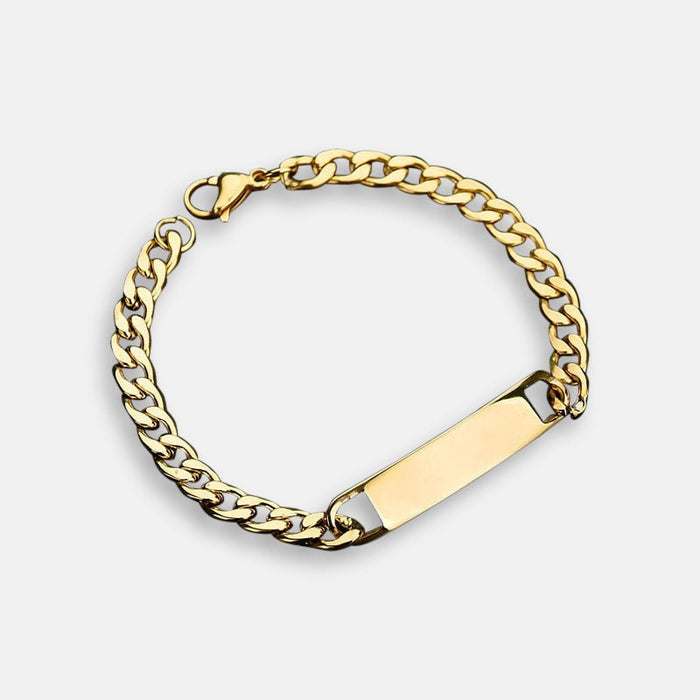 Antonios Vanguard Stainless Steel Bracelet Men - AntoniosClothing - Gold