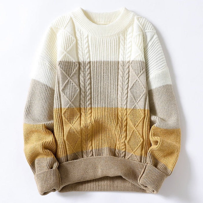 Antonios Large Winter Sweater Men - AntoniosClothing - Orange
