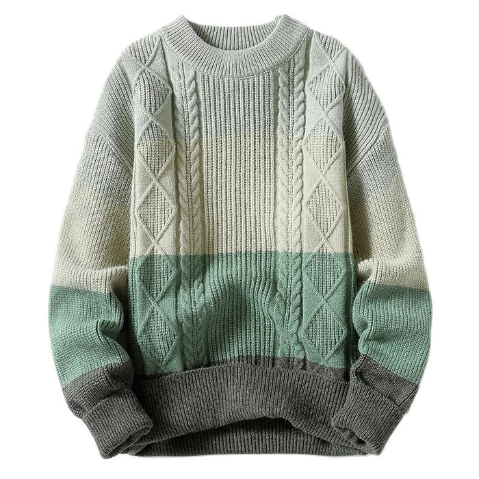 Antonios Large Winter Sweater Men - AntoniosClothing - Army Green