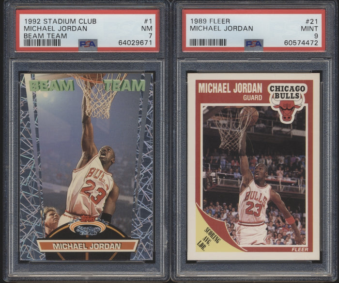 Michael Jordan Graded Mixer ~ (90 Spots) featuring '86 Fleer RC SGC 5.5