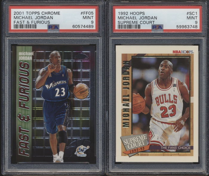 Michael Jordan Graded Mixer ~ (90 Spots) featuring '86 Fleer RC SGC 5.5