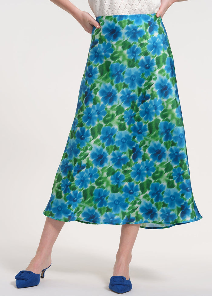 Midi Skirt with Bias Cut