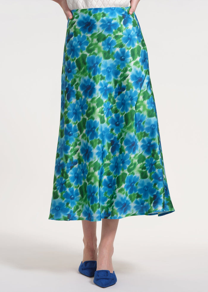 Midi Skirt with Bias Cut
