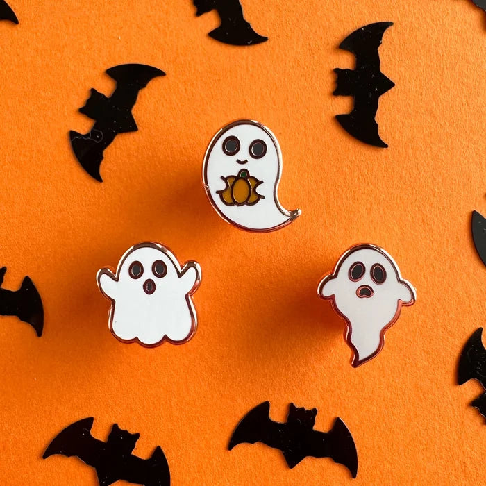 Mini Ghost Enamel Pin Pack