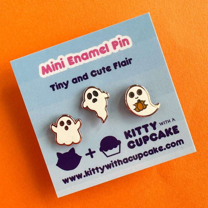 Mini Ghost Enamel Pin Pack
