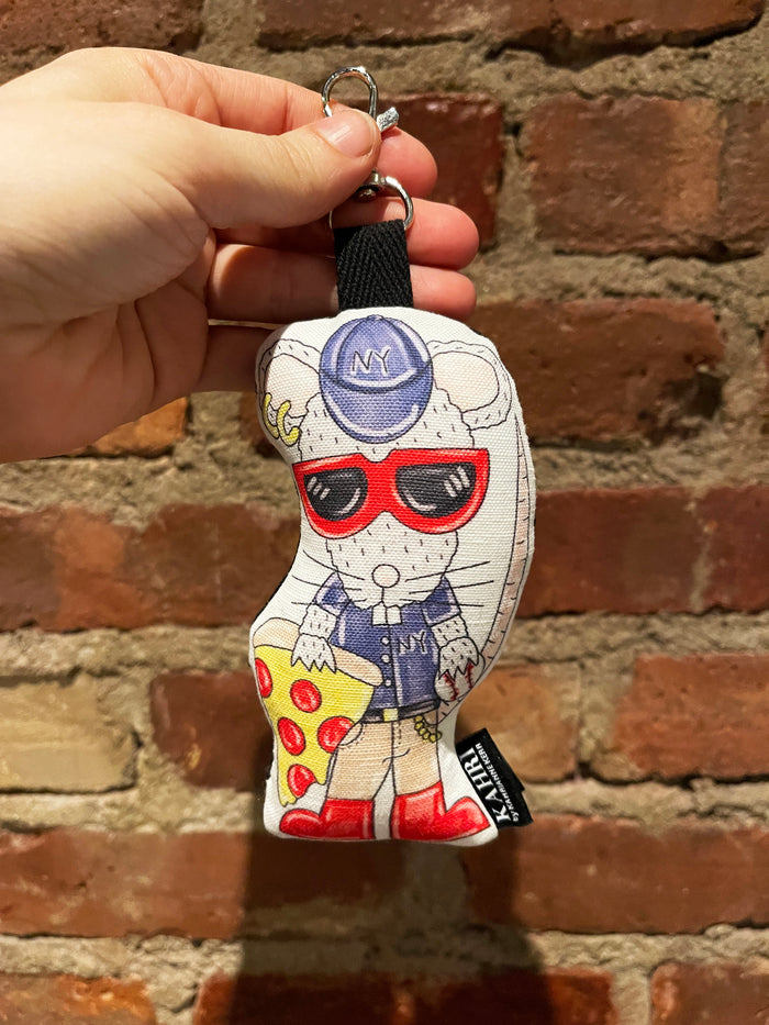 Mini Pizza Rat Bag Charm