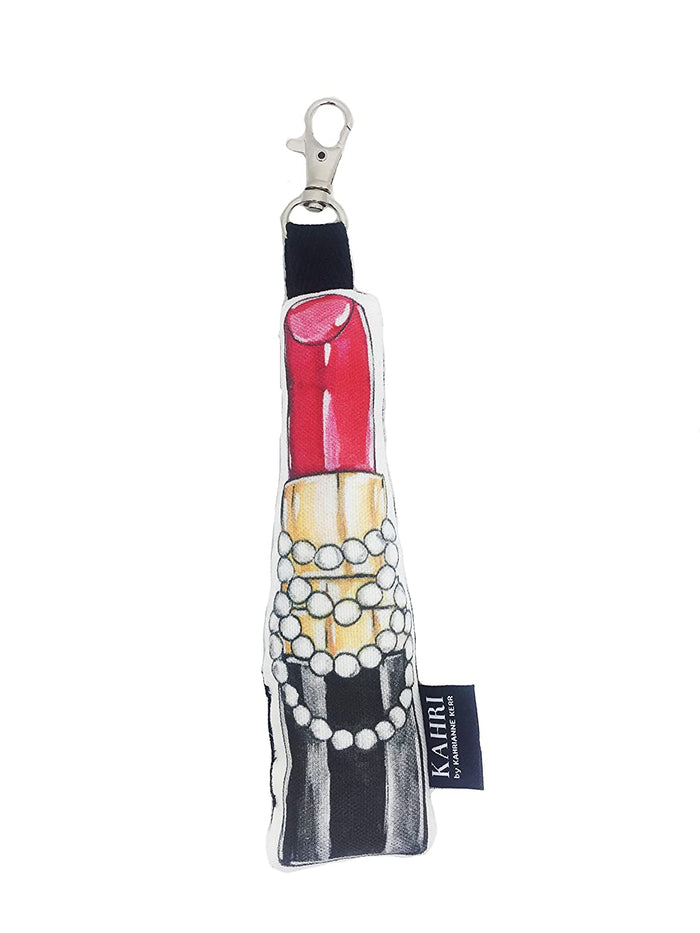 Mini Red Lipstick Doll Bag Charm