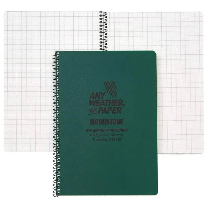 Modestone A4 Side Spiral Waterproof Notepad 100 Pages Modestone  from  John Bull Clothing