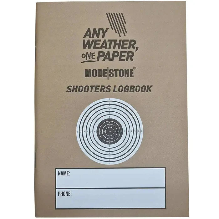 Modestone Shooters Waterproof A6 Logbook Modestone  from  John Bull Clothing