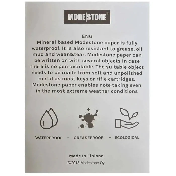 Modestone Shooters Waterproof A6 Logbook Modestone  from  John Bull Clothing