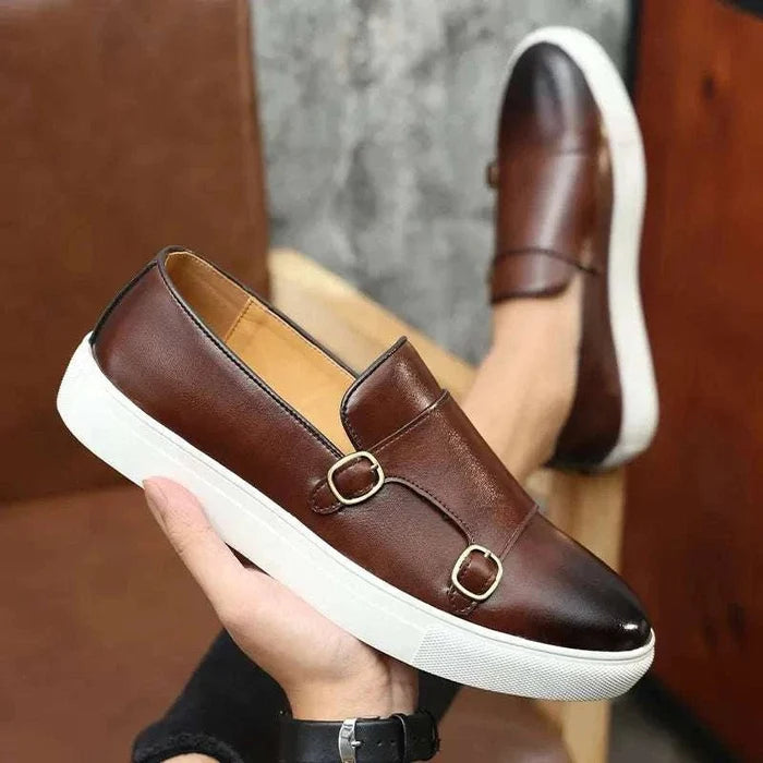 Monk british loafers - AntoniosClothing - Black