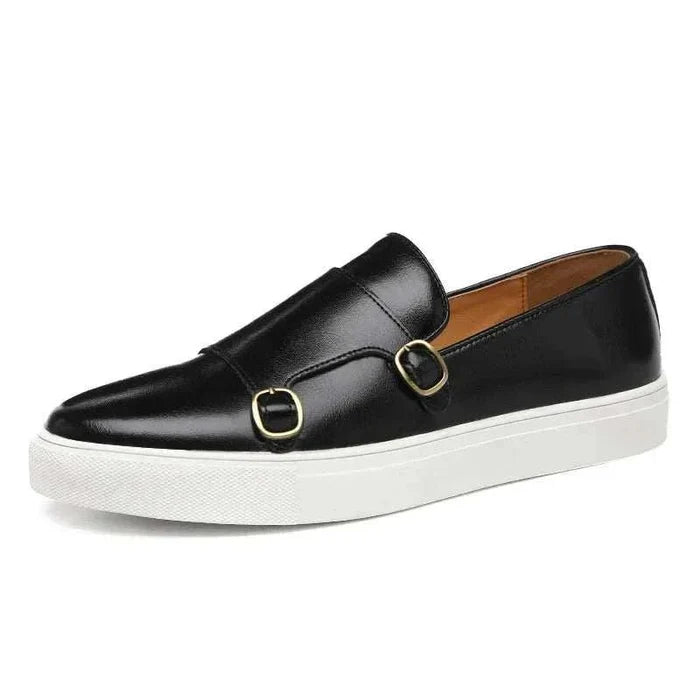 Monk british loafers - AntoniosClothing - Black