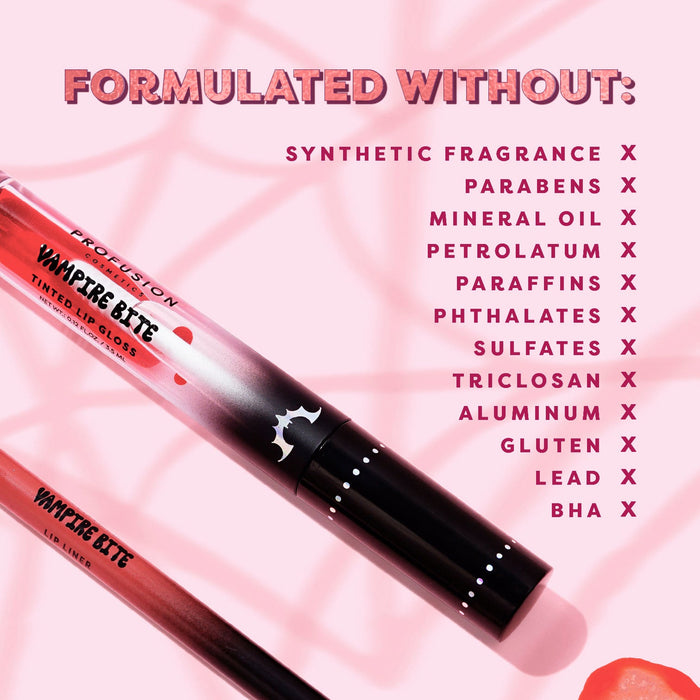 Monster Bash | Vampire Bite Tinted Lip Gloss & Lip Liner