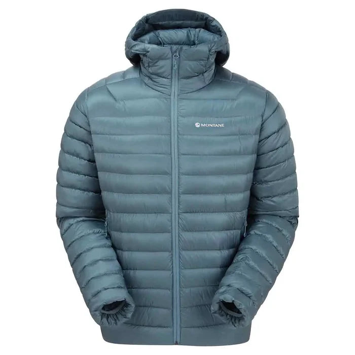 Montane Mens Anti-Freeze Hooded Down Jacket - John Bull Clothing Stone Blue from  John Bull Clothing