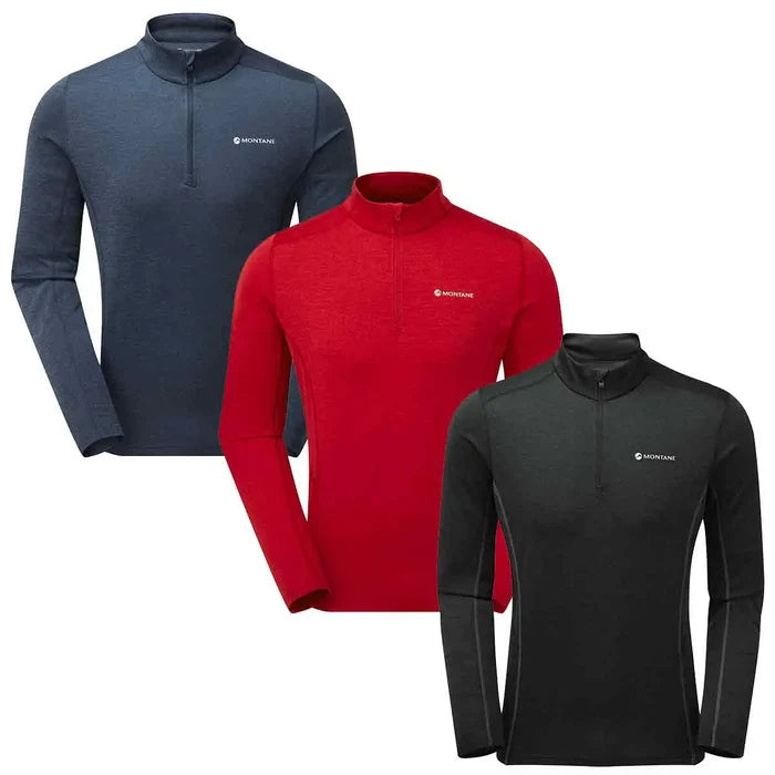 Montane Mens Dart Zip Neck T-Shirt - John Bull Clothing  from  John Bull Clothing