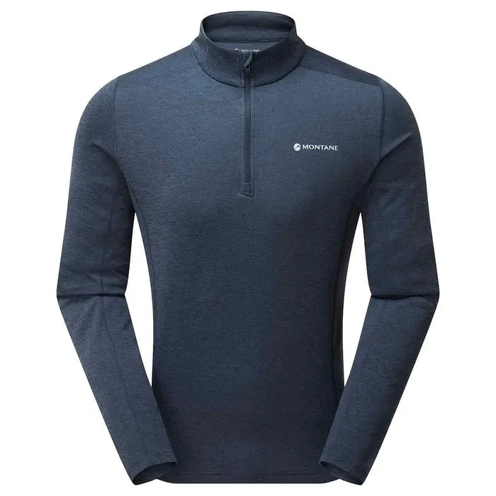 Montane Mens Dart Zip Neck T-Shirt - John Bull Clothing Electric Blue from  John Bull Clothing