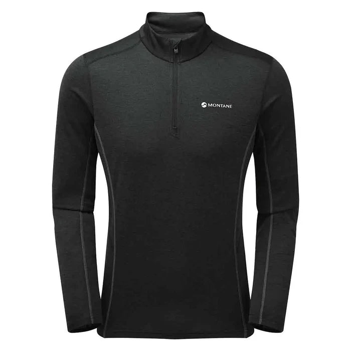 Montane Mens Dart Zip Neck T-Shirt - John Bull Clothing Black from  John Bull Clothing